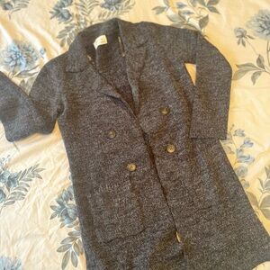 Adrienne Vittadini Charcoal Knit Cardigan